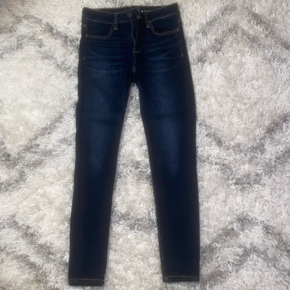 High waisted skinny jeans